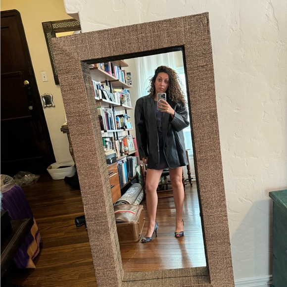 VINTAGE y2k black leather jacket - Picture 3 of 3